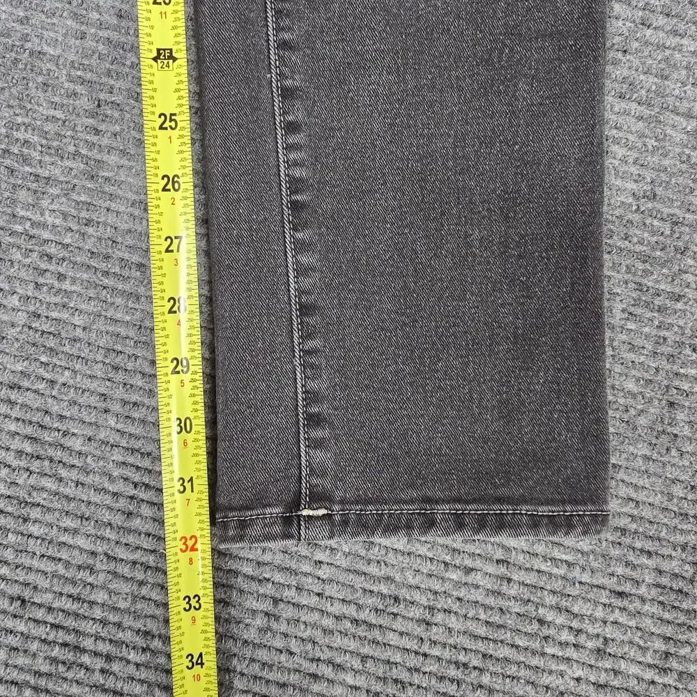 True Religion Rocco Jeans Mens 32x32 Black Gray Relaxed Skinny Horseshoe Stretch